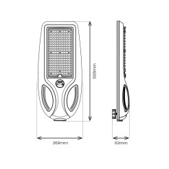 Lampa Solarna Venice 200W 1500lm 4000K IP65 EKO2515