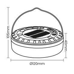Lampka Solarna Mira 200lm 3000K IP44 EKO2511