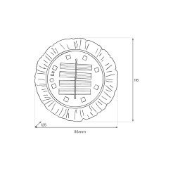 Lampka Solarna Rock 3000K IP44 EKO2524