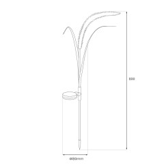Lampka Solarna Setaria 3000K IP44 EKO2528