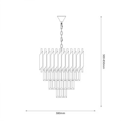 Żyrandol CRISTAL Chrome 5xE14 ML2519