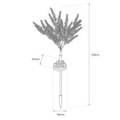 Lampka solarna Lawenda 3000K IP65 EKO2529