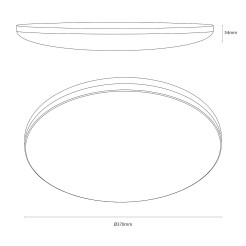 Plafon Hugo 16-24-32W 3CCT IP54 Biały ML2565