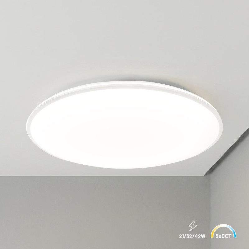 Plafon Hugo 21-32-42W 3CCT IP54 Biały ML2567