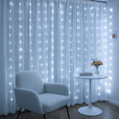 Kurtyna Okienna Girlanda Mery 300 LED USB Zimna 9000K EKG2681