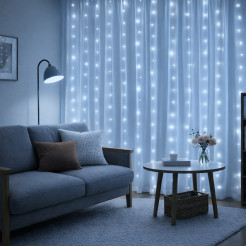 Kurtyna Okienna Girlanda Mery 300 LED USB Zimna 9000K EKG2681