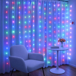 Kurtyna Okienna Girlanda Mery 300 LED USB Kolorowa EKG2682