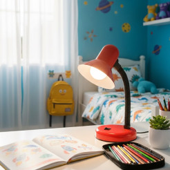 Lampka biurkowa Mentor Czerwony 1xE27 ML2571