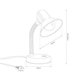 Lampka biurkowa Mentor Róż 1xE27 ML2573