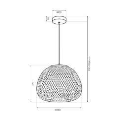 Lampa wisząca Petra 1xE27 ML2585