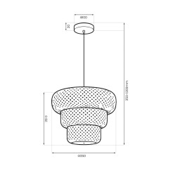 Lampa wisząca Tulum 1xE27 ML2586