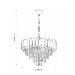 Żyrandol Cristal 7xE14 ML2582