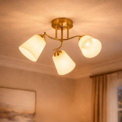 Lampa sufitowa PAFOS GOLD 3xE27 ML2765