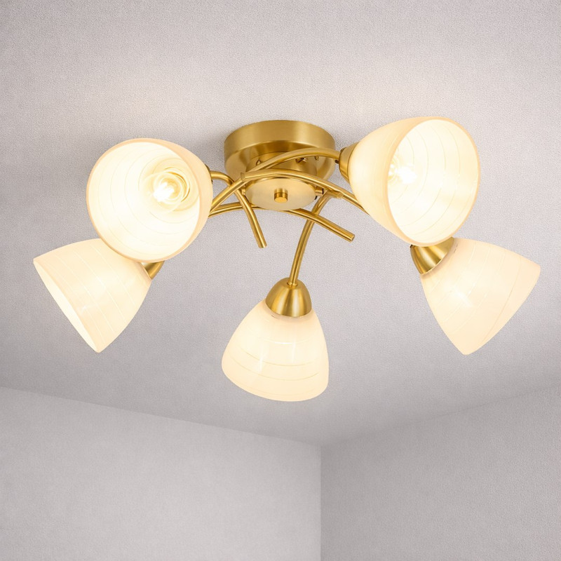 Lampa sufitowa CLARA GOLD 5xE27 ML2761