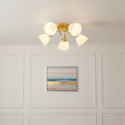 Lampa sufitowa CLARA GOLD 5xE27 ML2761