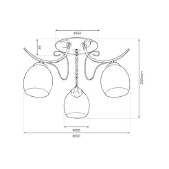 Lampa sufitowa ELLA 3xE27 ML2762