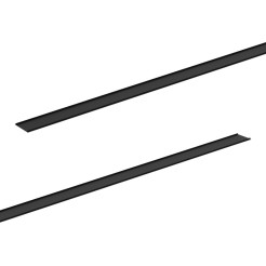 Przesłona Prosta Magnetic Track 20mm L200cm Czarny ML2846