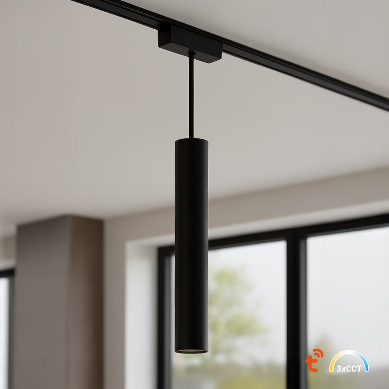 Slim Magnetic Track Czarny pendant 6W LED Tuya CCT 48V ML2599