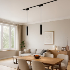 Slim Magnetic Track Czarny pendant 6W LED Tuya CCT 48V ML2599