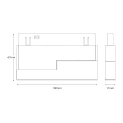 Magnetic Track 5mm 5W CCT 48V ML2609