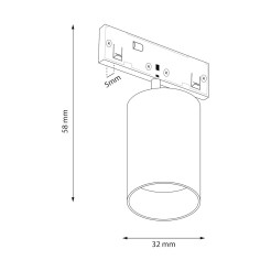 Magnetic Track 5mm 5W CCT 48V ML2613