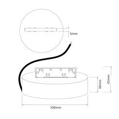 Zasilacz 150W Magnetic Track 5mm CCT 48V ML2622
