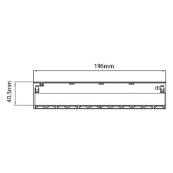 Magnetic Track 10mm 12W CCT 48V ML2643