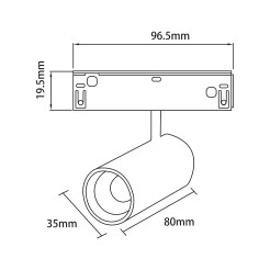 Magnetic Track 10mm 6W CCT 48V ML2645