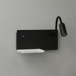 Lampa nocna z półką Shelf Led 4W+5W+2W prawa Czarny ML2887