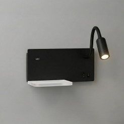 Lampa nocna z półką Shelf Led 4W+5W+2W prawa Czarny ML2887