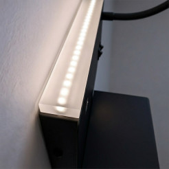 Lampa nocna z półką Shelf Led 4W+5W+2W prawa Czarny ML2887