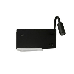 Lampa nocna z półką Shelf Led 4W+5W+2W prawa Czarny ML2887