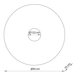 L KINKIET FI 65 miedziany/czarny 41897