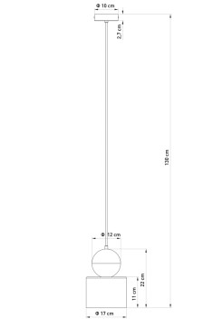 B 1 lampa wisząca biały 41655
