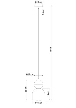 D 1 lampa wisząca granatowy 41794