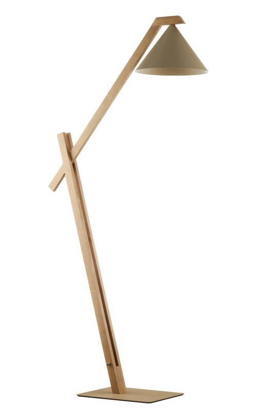 lampa podłogowa ciepły beż/jasny brąz 41631
