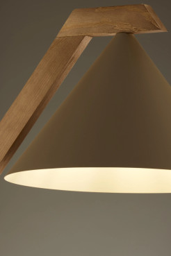 lampa podłogowa ciepły beż/jasny brąz 41631
