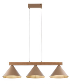 3 lampa wisząca ciepły beż/jasny brąz 41633