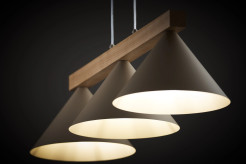 3 lampa wisząca ciepły beż/jasny brąz 41633