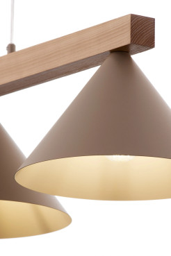 3 lampa wisząca ciepły beż/jasny brąz 41633