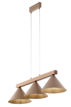 3 lampa wisząca ciepły beż/jasny brąz 41633