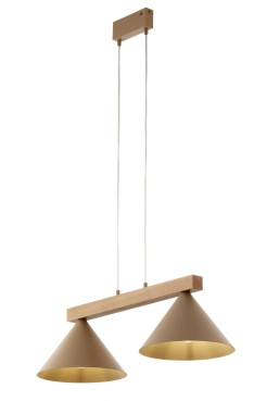 2 lampa wisząca ciepły beż/jasny brąz 41811