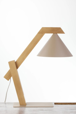 lampka ciepły beż/jasny brąz 41812