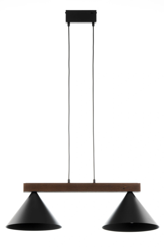 2 lampa wisząca czarny/ciemny brąz 41814