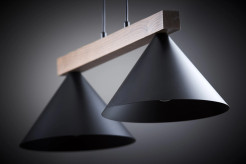 2 lampa wisząca czarny/ciemny brąz 41814