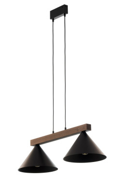 2 lampa wisząca czarny/ciemny brąz 41814