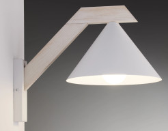 kinkiet biały/drewno bielone 41821