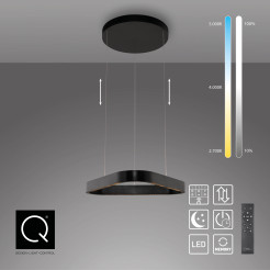 2690-18 Q-STRETTO LAMPA WISZĄCA CZARNA