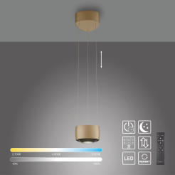 2657-97 Q-STRETTO LAMPA WISZĄCA BRĄZOWA