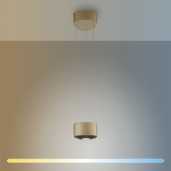 2657-97 Q-STRETTO LAMPA WISZĄCA BRĄZOWA